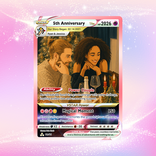 Personalized Pokémon Card with Ghibli Transformation Photo, Comic Style Animated Custom Pokémon Cards, Unique Gift for Him and Her - CPC-150