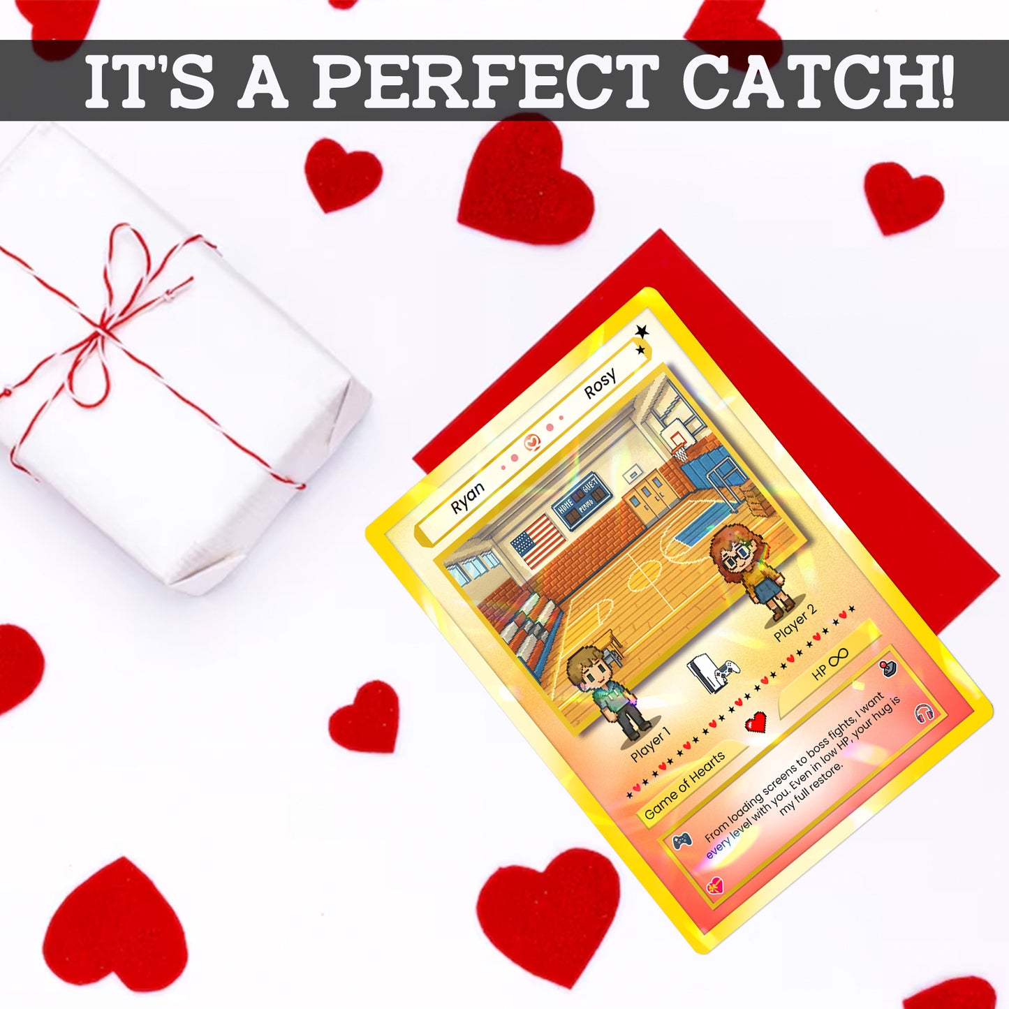 Custom Poke Card for Couple - Anime-Inspired Ghibli Aesthetic Pocket Monster Gift - Characters Customizable - CPC-21