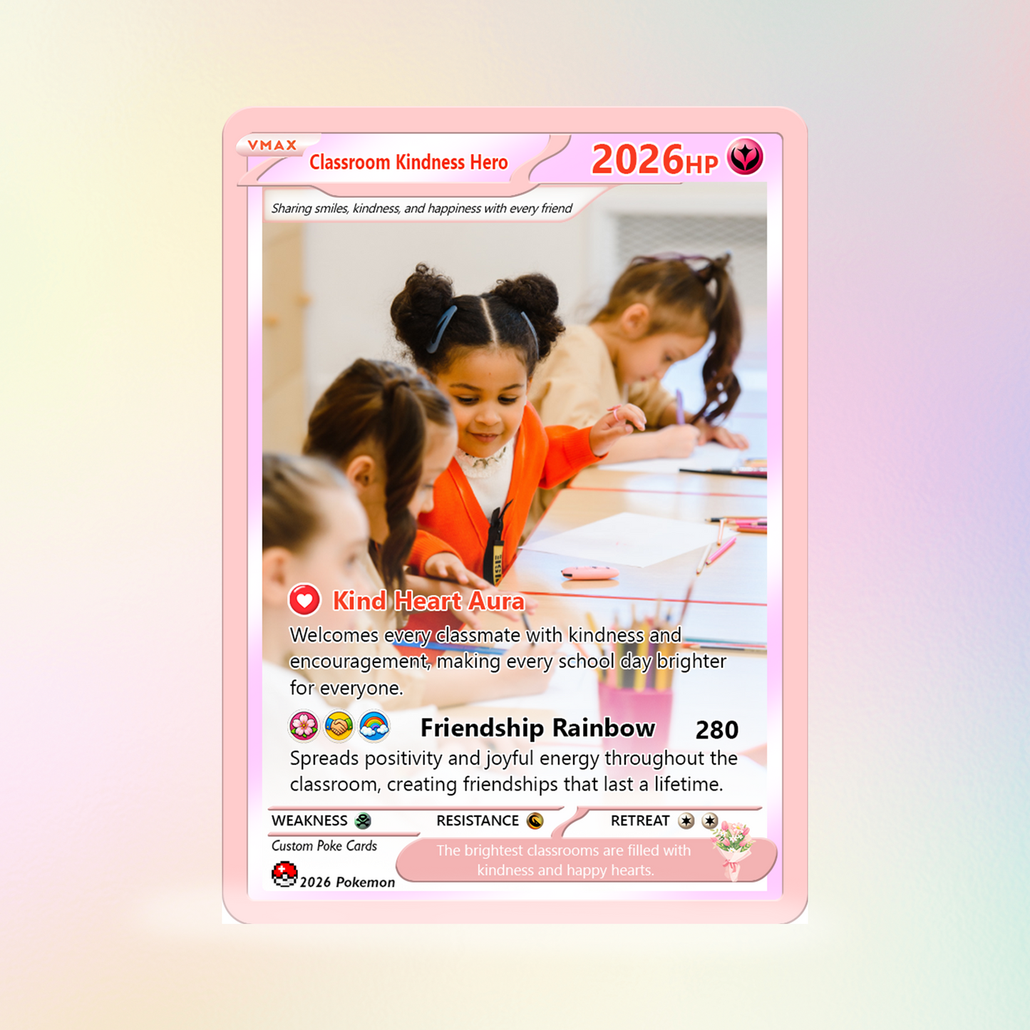 First Grade Custom Pokémon Card, First Day of School Personalized Pokémon Card, Customizable Animated Gift from Parents for Kids - Kindergarten Graduation Gift - CPC-BTS-14