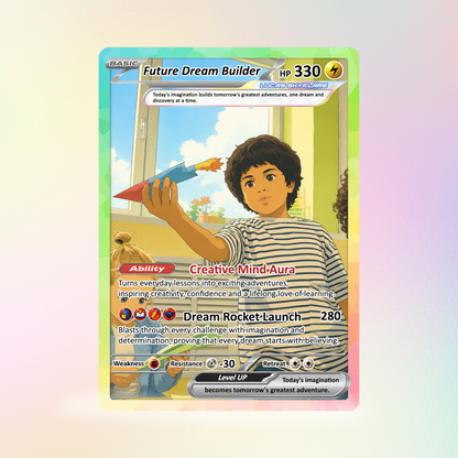First Day of School Personalized Pokémon Card, First Grade Custom Pokémon Card, Customizable Animated Gift from Parents for Kids - Kindergarten Graduation Gift - CPC-BTS-13