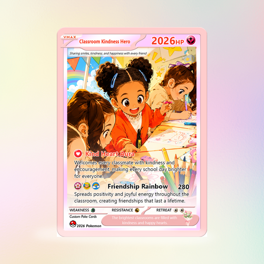 First Grade Custom Pokémon Card, First Day of School Personalized Pokémon Card, Customizable Animated Gift from Parents for Kids - Kindergarten Graduation Gift - CPC-BTS-14