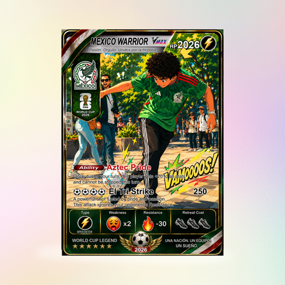 World Cup 2026 Custom Soccer Card, Personalized Football Trading Card, Pokémon-Style Fan Card with Photo, Unique Gift for Soccer Fans - CPC-WC-MEX