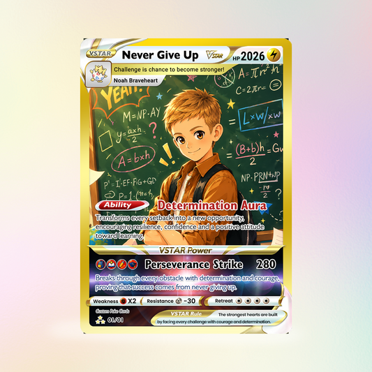 Personalized Pokémon Card - Back to School Custom Pokémon Card with Anime Picture for Kids, Students - First Day of School Gift from Parents - CPC-BTS-19