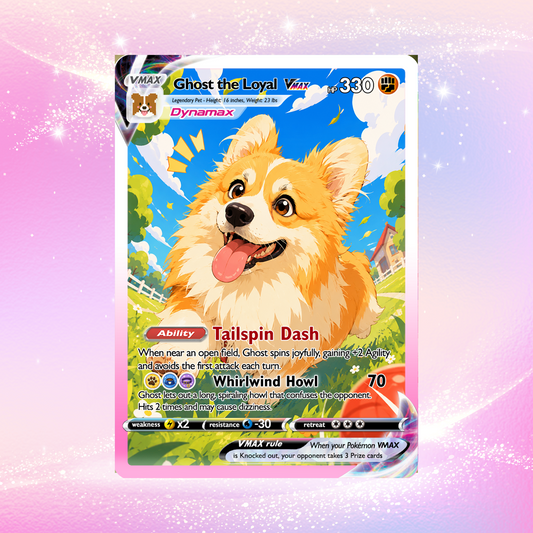 Custom Pokémon Card for Pet Lovers - Personalized Pokemon Card with Pet Photo for Dog Mom, Cat Mom, Dog Dad, Cat Dad - CPC-Pet-01