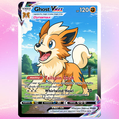 Custom Pokémon Card for Pet Lovers, Personalized Pokémon Card with Pet Photo for Dog Mom Cat Mom Dog Dad Cat Dad - CPC-41