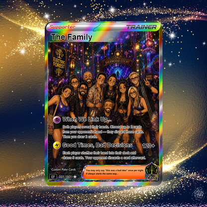Custom Friend Group Pokémon Card – Personalized Poke Card with Photo, Custom Festival Family Trading Card Gift for Friends - CPC-108