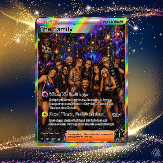 Custom Friend Group Pokémon Card – Personalized Poke Card with Photo, Custom Festival Family Trading Card Gift for Friends - CPC-108