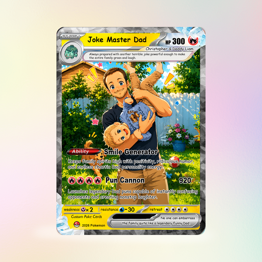 funny custom pokemon cards Thicc Fan-Art Funny Dad Custom Poke