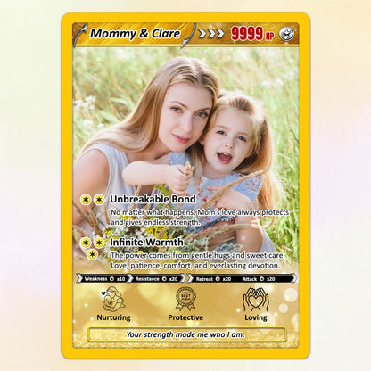 Mother's Day Custom Pokemon Card - Pokemon Mommy Card - Anime-Inspired Personalized Pokemon Card for Mom | Customizable Trading Cards - CPC-39