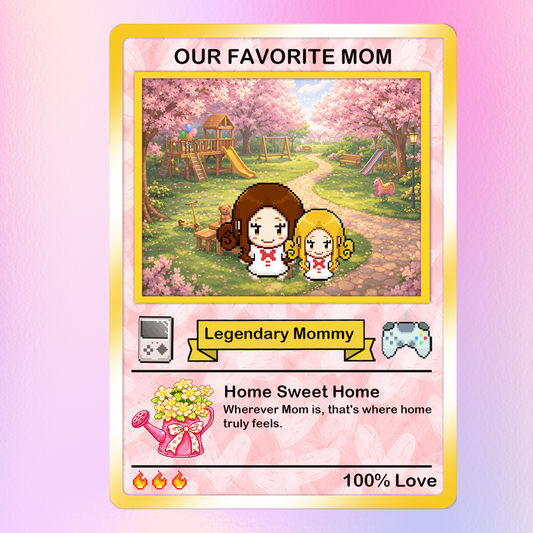 2026 Mother's Day Custom Pokemon Card - Character Personalized Pokemon Card for Mom - Customizable Trading Cards - CPC-80.A
