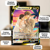 Happy Anniversary Personalized Pokémon Card, Anime Style Custom Pokémon Cards - CPC-03