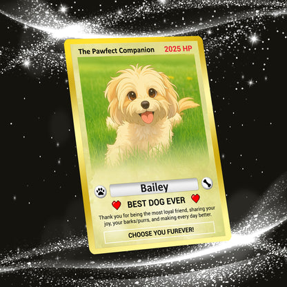 Custom Pokémon Card for Pet Lovers, Personalized Pokémon Card with Pet Photo for Dog Mom Cat Mom Dog Dad Cat Dad - CPC-59