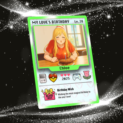 Birthday Custom Pokemon Card for Couples, Anime Transformation Personalized Pokemon Card, Customizable Pokemon Cards for Birthday - CPC-12