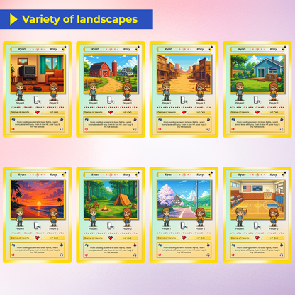 Custom Pokémon Card for Couple - Personalized Pokémon Card with Characters - Customizable Gift for Him and Her - CPC-21.A