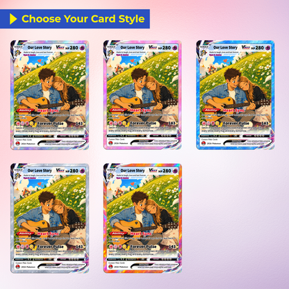 Comic Style Animated Custom Pokémon Cards, Personalized Pokémon Card with Ghibli Transformation Photo, Unique Gift for Him and Her - CPC-149