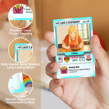 Birthday Custom Pokemon Card for Couples, Anime Transformation Personalized Pokemon Card, Customizable Pokemon Cards for Birthday - CPC-12