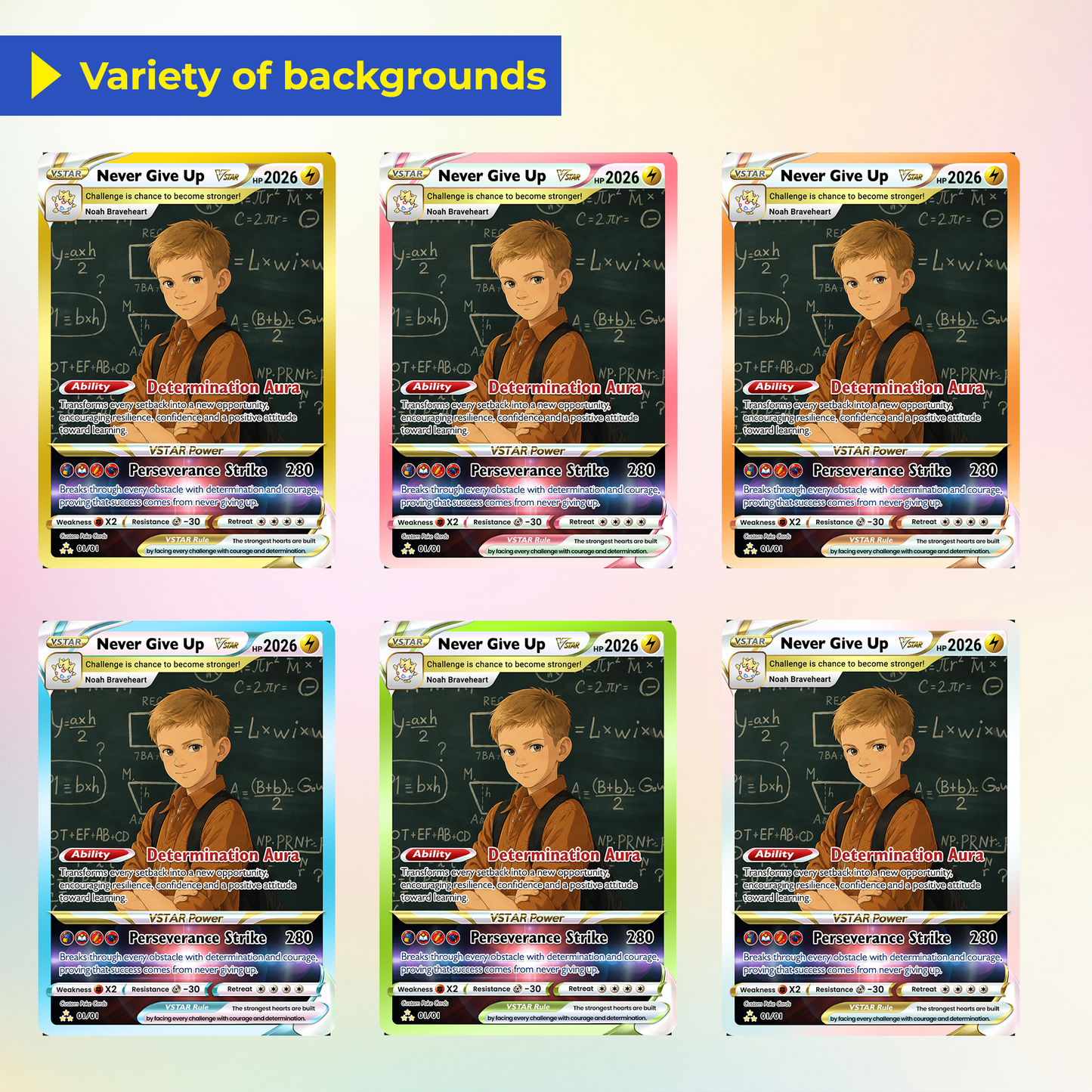 Personalized Pokémon Card - Back to School Custom Pokémon Card with Anime Picture for Kids, Students - First Day of School Gift from Parents - CPC-BTS-19
