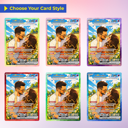Custom Pokémon Cards with Anime Picture, Personalized Poke Cards Animated Style Gifts for Him and Her - CPC-148