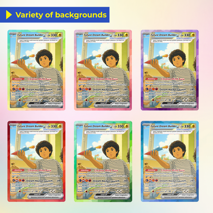First Day of School Personalized Pokémon Card, First Grade Custom Pokémon Card, Customizable Animated Gift from Parents for Kids - Kindergarten Graduation Gift - CPC-BTS-13
