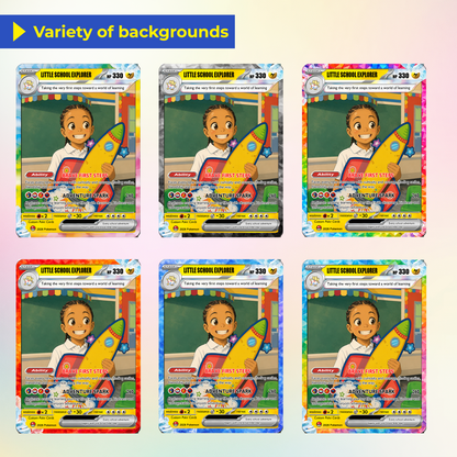 First Day of School Custom Anime Pokémon Card, Personalized Pokémon Card for Kids - Kindergarten Graduation Gift, First Grade Gift from Parents - CPC-BTS-11