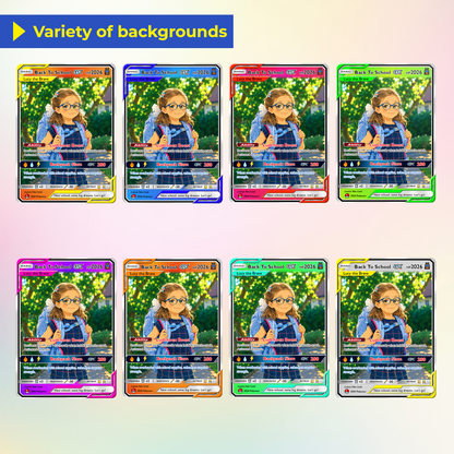 Back to School Gift for Pokémon Fans - Custom Pokémon Card with Anime Picture for Kids, Students - Personalized First Day of School Gift from Parents - CPC-147
