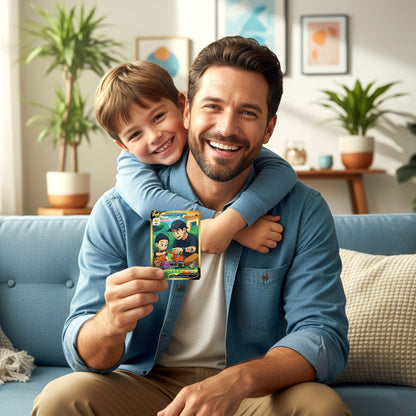 Best Dad Ever Pokemon Card, Custom Pokemon Card  - Anime-Inspired Personalized Pokemon Card for Dad - Perfect Gift for Dad - CPC-50