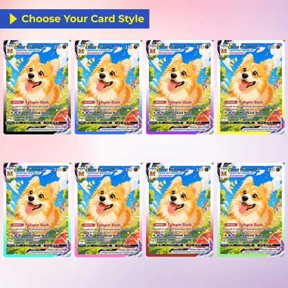 Custom Pokémon Card for Pet Lovers - Personalized Pokemon Card with Pet Photo for Dog Mom, Cat Mom, Dog Dad, Cat Dad - CPC-Pet-01