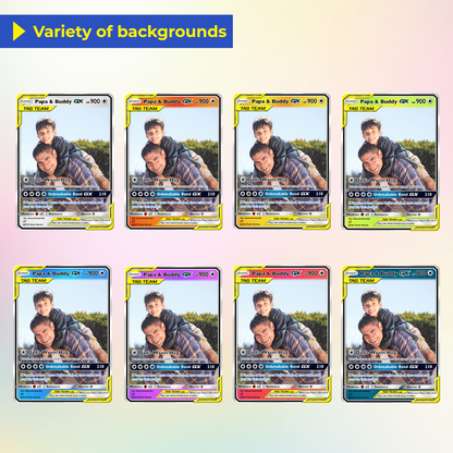 Custom Pokemon Card for Dad - Anime-Inspired Personalized Pokemon Card for Dad - Perfect Gift for Dad - CPC-60