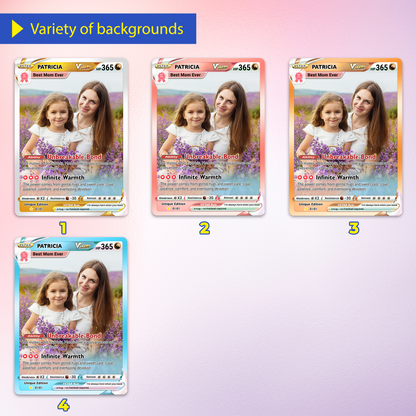 Anime-Inspired Personalized Pokemon Card for Mom - Mother's Day Custom Pokemon Card - Pokemon Mommy Card - Customizable Trading Cards - CPC-40