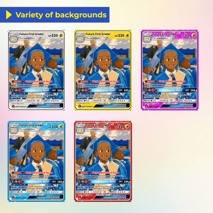 Kindergarten Graduate Personalized Pokémon Card, Kindergarten Graduation Custom Pokémon Card, Graduation Gift for Kindergarten Boy and Girl - First Day of School Gift - CPC-BTS-16
