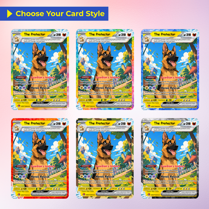 For Pet Lovers Custom Pokémon Card - Personalized Poke Cards by Pet Photo - Unique Gift for Dog Mom, Cat Mom, Dog Dad, Cat Dad - CPC-Pet-03