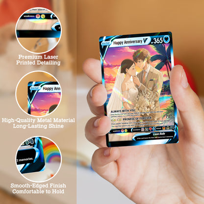 Happy Anniversary Personalized Pokémon Card, Anime Style Custom Pokémon Cards - CPC-03