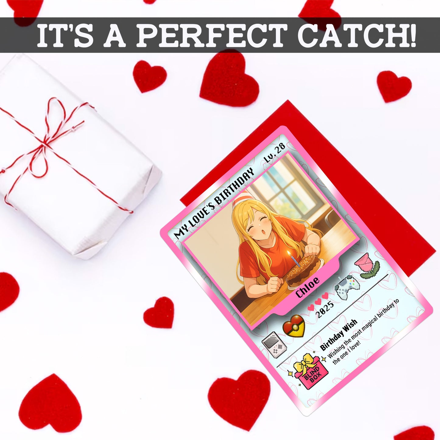 Birthday Custom Pokemon Card for Couples, Anime Transformation Personalized Pokemon Card, Customizable Pokemon Cards for Birthday - CPC-12