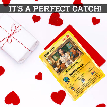 Custom Pokemon Cards Teacher Appreciation, Change Your Photo to Ghibli Style, Thank You Teacher Gift, Personalized Pokemon Cards - CPC-64