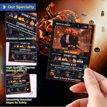 Halloween Custom Pokémon Cards with Anime Picture, Personalized Pokemon Cards, Gifts for Him and Her - CPC-hlw-01