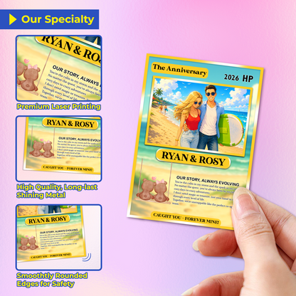 Custom Pokemon Card for Lovers - Personalized Anime-Inspired Pokemon Card - Holographic Effect Available - CPC-27