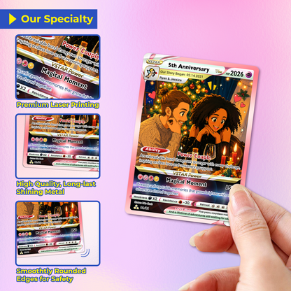 Personalized Pokémon Card with Ghibli Transformation Photo, Comic Style Animated Custom Pokémon Cards, Unique Gift for Him and Her - CPC-150