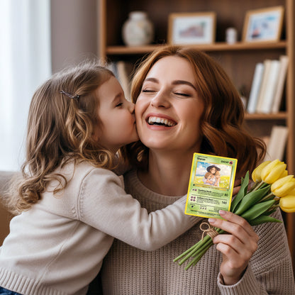 Pokemon Mommy Card - Mother's Day Custom Pokemon Card  - Anime-Inspired Personalized Pokemon Card for Mom | Customizable Trading Cards - CPC-37