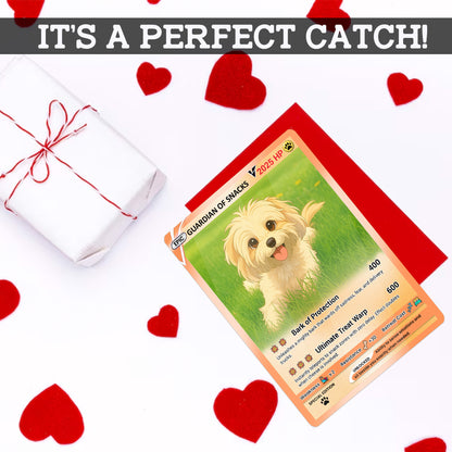 Custom Pokémon Card for Pet Lovers, Personalized Pokémon Card with Pet Photo for Dog Mom Cat Mom Dog Dad Cat Dad - CPC-57