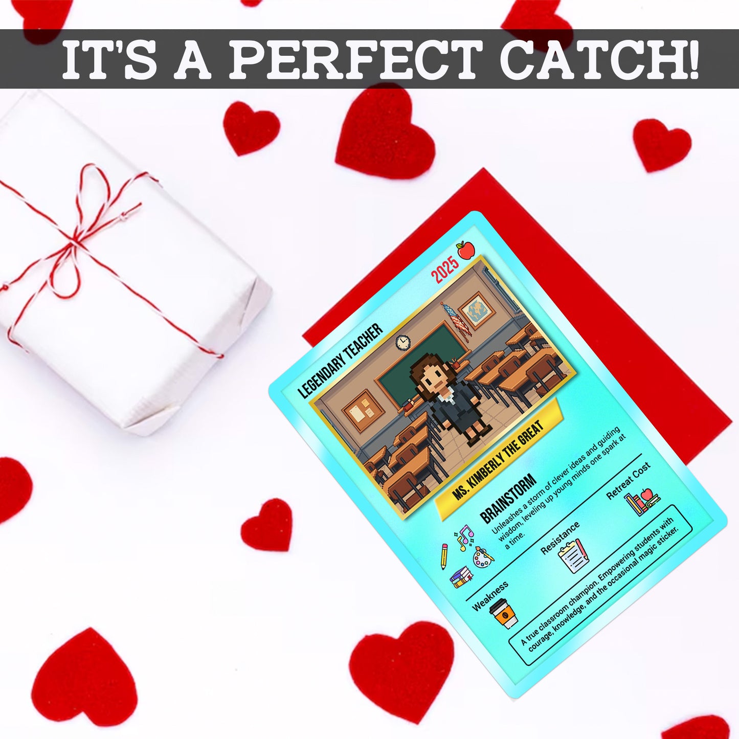 Custom Pokemon Cards Teacher Appreciation with Art Characters, Change Your Photo to Ghibli Style, Thank You Teacher Gift, Personalized Pokemon Cards - CPC-66