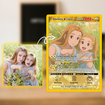 Mother's Day Custom Pokemon Card - Pokemon Mommy Card - Anime-Inspired Personalized Pokemon Card for Mom | Customizable Trading Cards - CPC-39