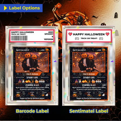 Halloween Custom Pokémon Cards with Anime Picture, Personalized Pokemon Cards, Gifts for Him and Her - CPC-hlw-01