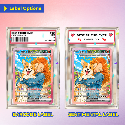 Personalized Poke Cards for Pet Lovers - Custom Pokémon Card with Pet Photo for Dog Mom, Cat Mom, Dog Dad, Cat Dad - CPC-Pet-02