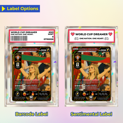 Personalized Football Trading Card, World Cup 2026 Custom Soccer Card, Pokémon-Style Fan Card with Photo, Unique Gift for Soccer Fans - CPC-WC-POR