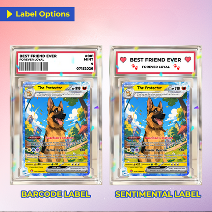 For Pet Lovers Custom Pokémon Card - Personalized Poke Cards by Pet Photo - Unique Gift for Dog Mom, Cat Mom, Dog Dad, Cat Dad - CPC-Pet-03