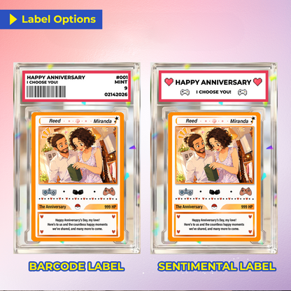 Custom Pokémon Cards with Anime Picture, Personalized Poke Cards Animated Style Gifts for Him and Her - CPC-153.B