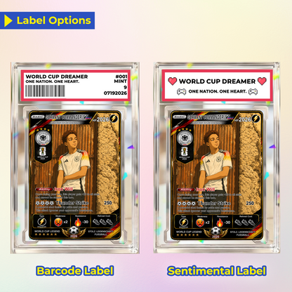 World Cup 2026 Custom Soccer Card, Personalized Football Trading Card, Pokémon-Style Fan Card with Photo, Unique Gift for Soccer Fans - CPC-WC-GER