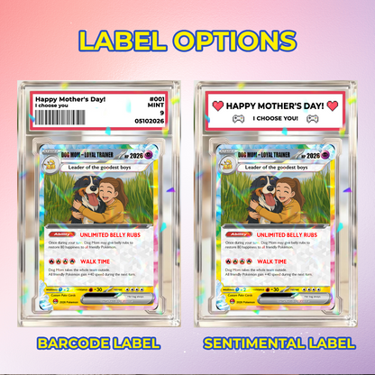 2026 Custom Dog Mom Pokémon Card | Mother’s Day Gift | Personalized Gift for Dog Lovers | Custom Pet Mom Anime Card - CPC-77.A