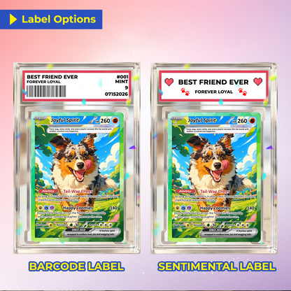 Personalized Poke Cards with Animated Pet Photo - Custom Pokémon Card -  Unique Gift for Pet Lovers, for Dog Mom, Cat Mom, Dog Dad, Cat Dad - CPC-Pet-04