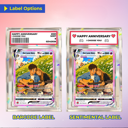Comic Style Animated Custom Pokémon Cards, Personalized Pokémon Card with Ghibli Transformation Photo, Unique Gift for Him and Her - CPC-149